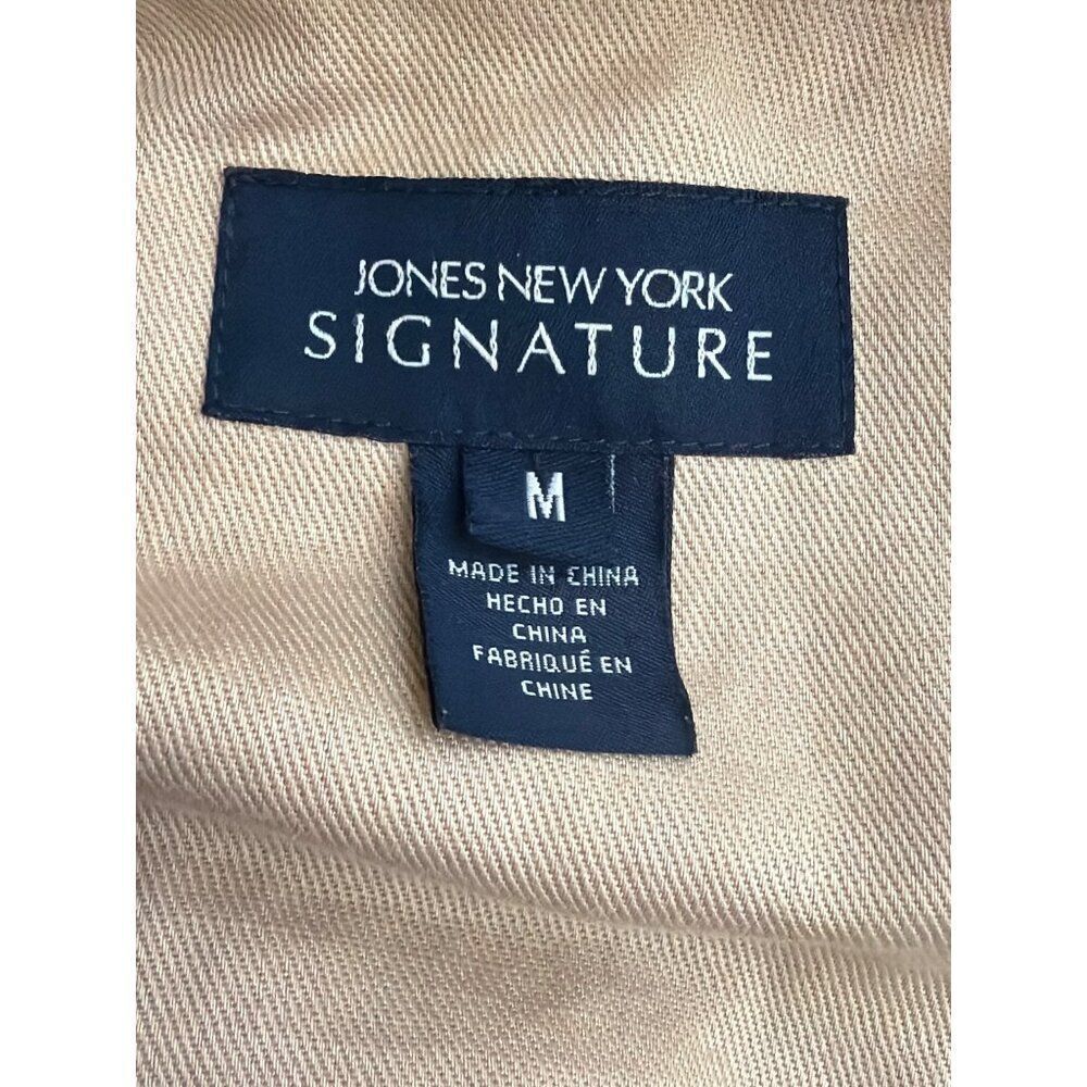Jones New York Women’s Tan Double Breasted Trench Coat Size M - Picture 10 of 11